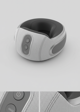Portable neck and shoulder massager with heat